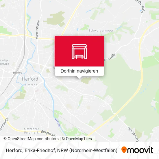 Herford, Erika-Friedhof Karte