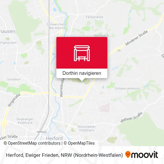 Herford, Ewiger Frieden Karte
