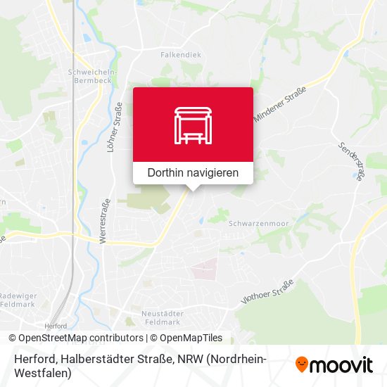 Herford, Halberstädter Straße Karte