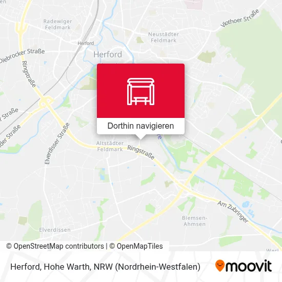 Herford, Hohe Warth Karte