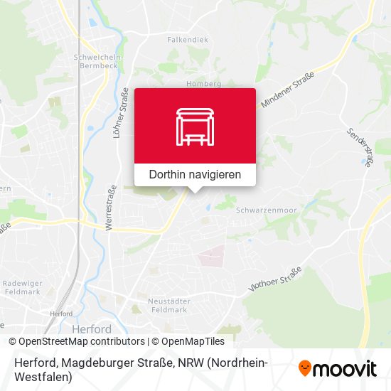 Herford, Magdeburger Straße Karte