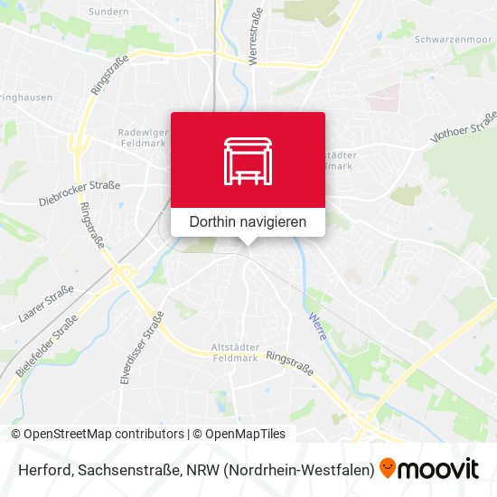 Herford, Sachsenstraße Karte