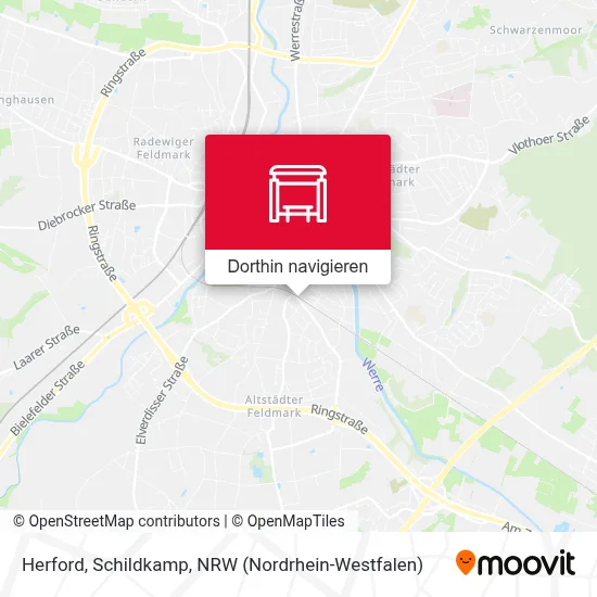 Herford, Schildkamp Karte