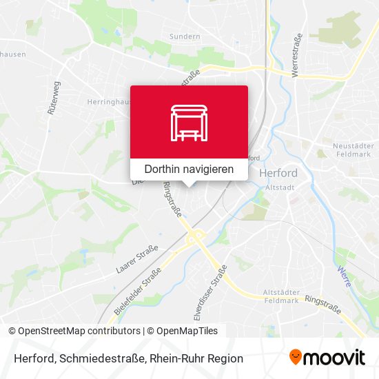 Herford, Schmiedestraße Karte