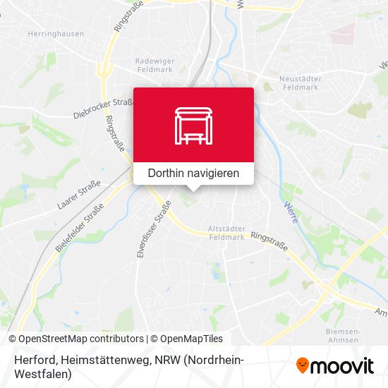 Herford, Heimstättenweg Karte