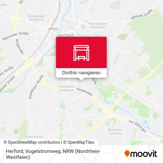 Herford, Vogelstromweg Karte