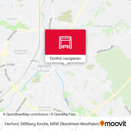 Herford, Stiftberg Kirche Karte