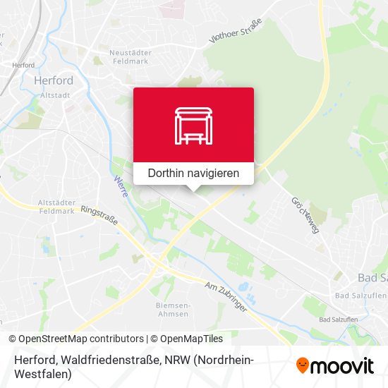 Herford, Waldfriedenstraße Karte