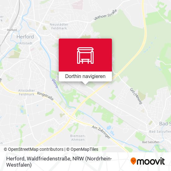Herford, Waldfriedenstraße Karte