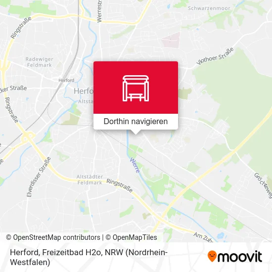 Herford, Freizeitbad H2o Karte