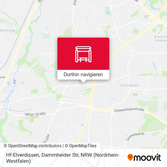 Hf-Elverdissen, Dammheider Str Karte