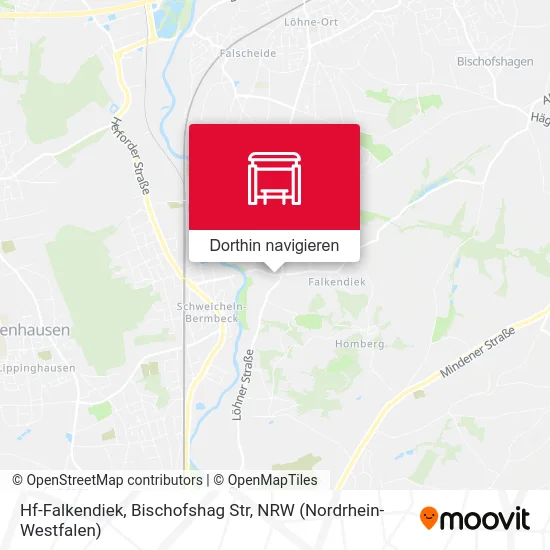 Hf-Falkendiek, Bischofshag Str Karte