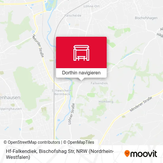 Hf-Falkendiek, Bischofshag Str Karte