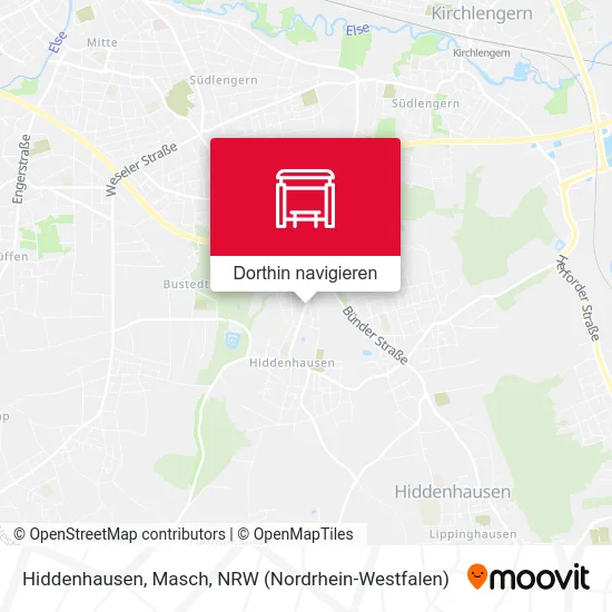 Hiddenhausen, Masch Karte