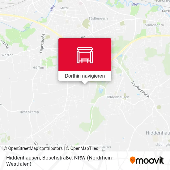 Hiddenhausen, Boschstraße Karte