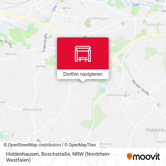 Hiddenhausen, Boschstraße Karte