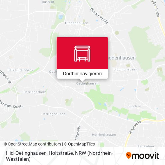 Hid-Oetinghausen, Holtstraße Karte