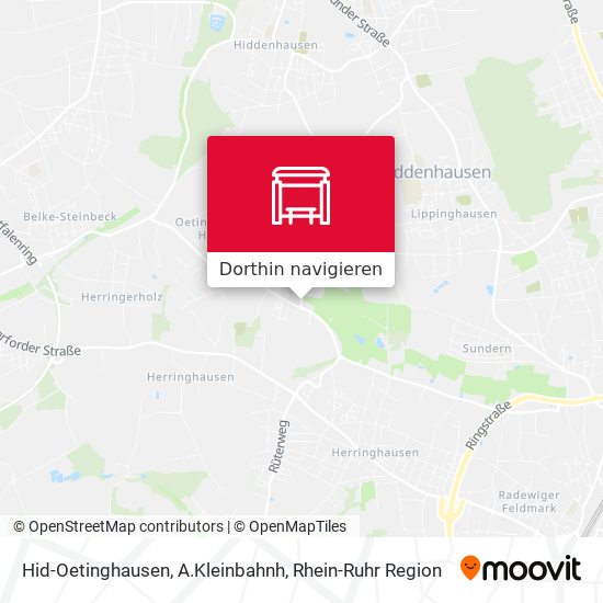 Hid-Oetinghausen, A.Kleinbahnh Karte