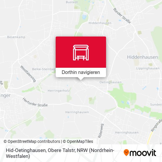 Hid-Oetinghausen, Obere Talstr Karte