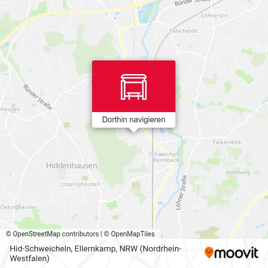 Hid-Schweicheln, Ellernkamp Karte