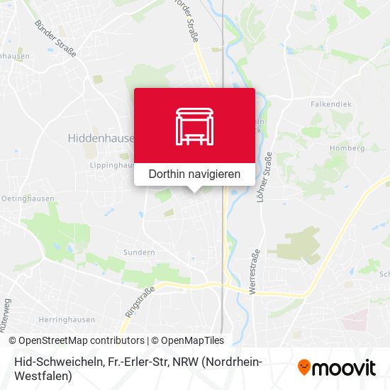 Hid-Schweicheln, Fr.-Erler-Str Karte