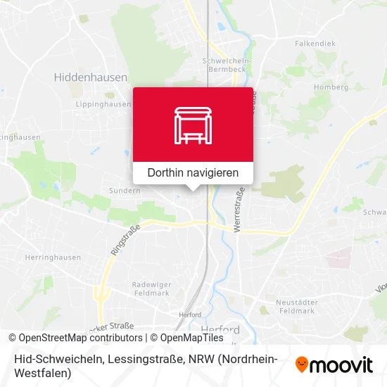 Hid-Schweicheln, Lessingstraße Karte