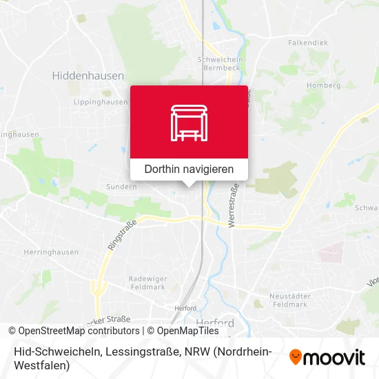 Hid-Schweicheln, Lessingstraße Karte