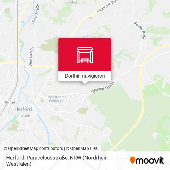 Herford, Paracelsusstraße Karte