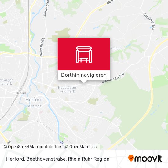Herford, Beethovenstraße Karte