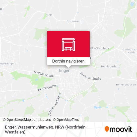 Enger, Wassermühlenweg Karte