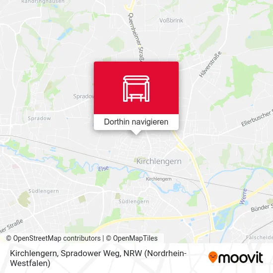 Kirchlengern, Spradower Weg Karte