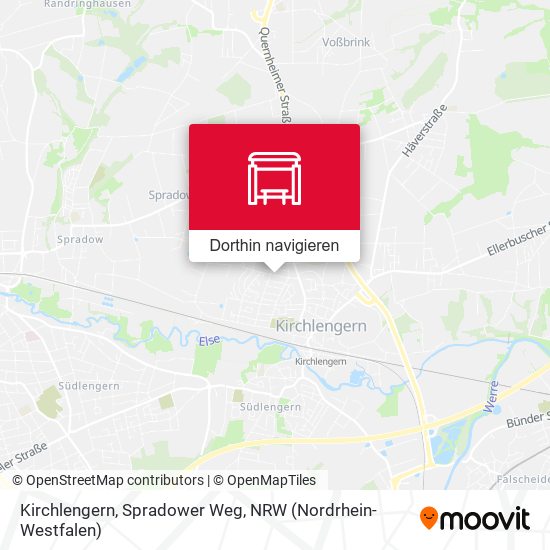 Kirchlengern, Spradower Weg Karte