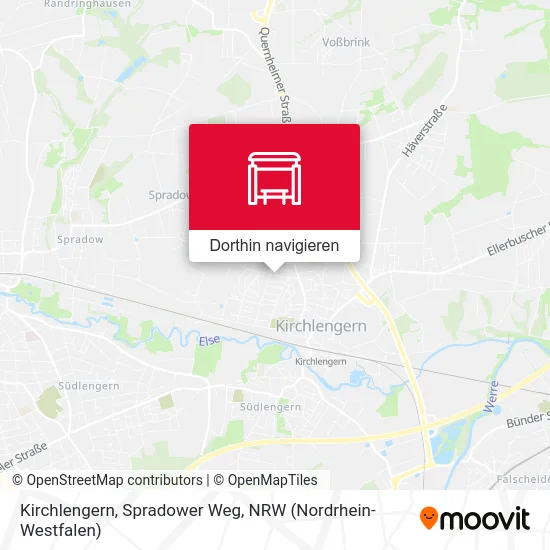 Kirchlengern, Spradower Weg Karte