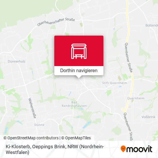 Ki-Klosterb, Oeppings Brink Karte