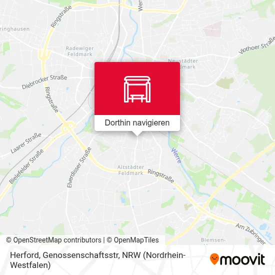 Herford, Genossenschaftsstr Karte