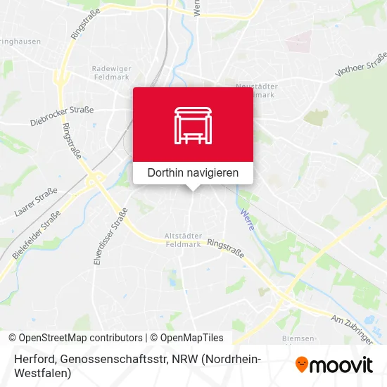 Herford, Genossenschaftsstr Karte