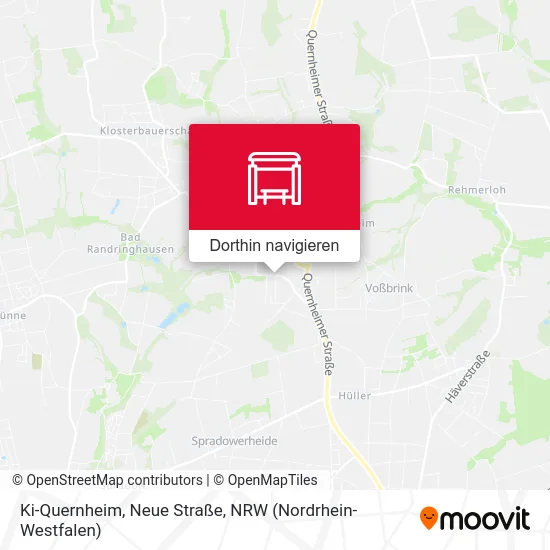 Ki-Quernheim, Neue Straße Karte