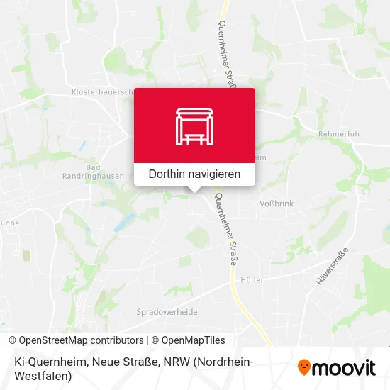 Ki-Quernheim, Neue Straße Karte