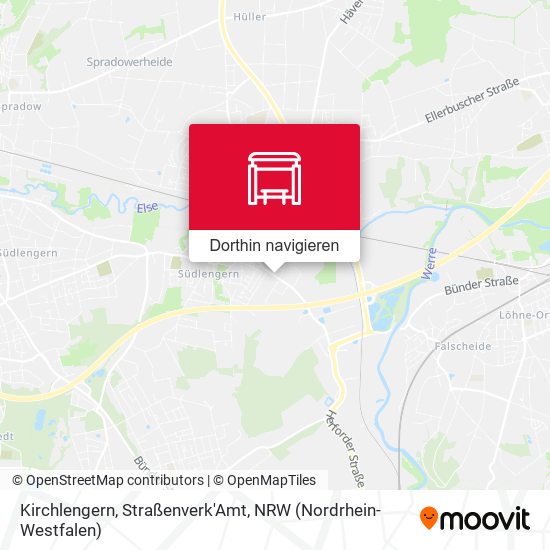 Kirchlengern, Straßenverk'Amt Karte