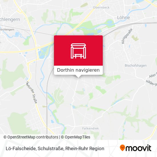 Lö-Falscheide, Schulstraße Karte