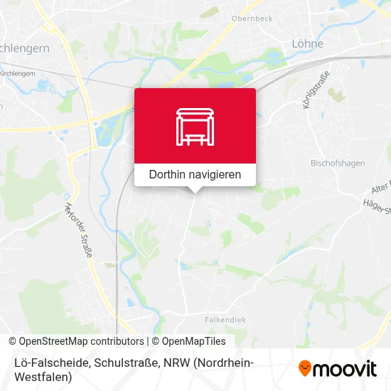 Lö-Falscheide, Schulstraße Karte