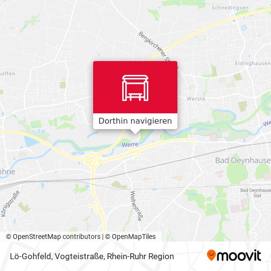 Lö-Gohfeld, Vogteistraße Karte