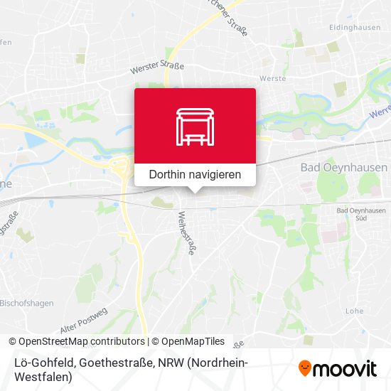 Lö-Gohfeld, Goethestraße Karte