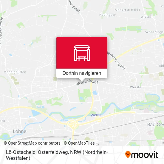 Lö-Ostscheid, Osterfeldweg Karte