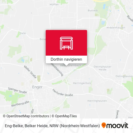 Eng-Belke, Belker Heide Karte