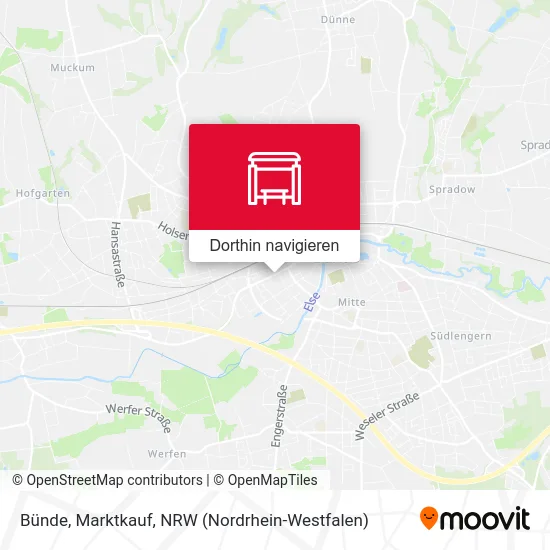 Bünde, Marktkauf Karte