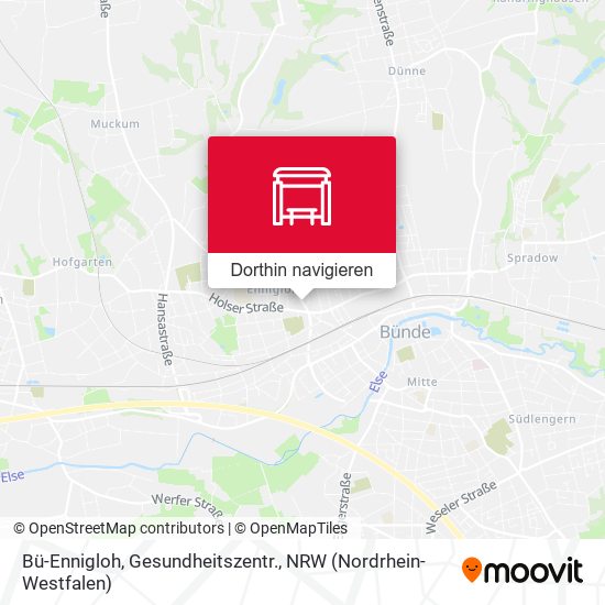 Bü-Ennigloh, Gesundheitszentr. Karte