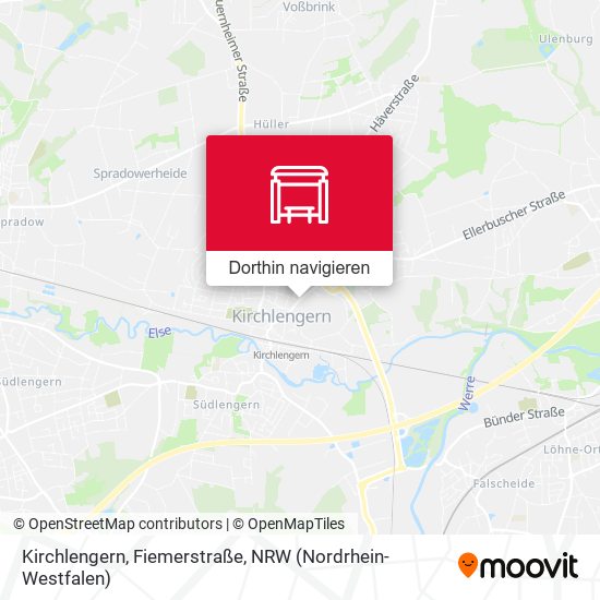 Kirchlengern, Fiemerstraße Karte