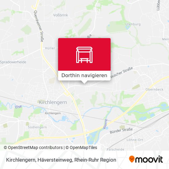 Kirchlengern, Häversteinweg Karte