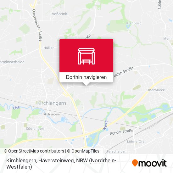 Kirchlengern, Häversteinweg Karte